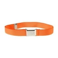 thumbnail image 1 of Langgg 1 Ensemble Design Simple Ceinture Élastique pour Enfants Garçons Boucle Réglable Ceinture Extensible Réutilisable Lavable Jeans Accessoires Vêtements Orange Jaune, 1 of 9