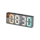thumbnail image 3 of Reloj despertador digital de 16 cm con alarma dual, funciona con pilas, portátil. Negro, 3 of 9