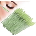 thumbnail image 4 of 50pcs Eyelash Mascara Brushes Wands, Nylon Makeup Brush Mascara Wands Eyelash Eyebrow Disposable for Eyelash Extensions(Green), 4 of 5