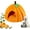 Orange, variant on Pumpkin Cat Bed,Cute Pumpkin Shape Cat Cave Bed Cat Tent with Removable Cushion,for Cats Small Dogs