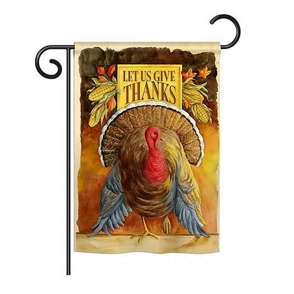 Breeze Decor BD-TG-G-113066-IP-BO-DS02-US Let Us Give Thanks Fall - Seasonal Thanksgiving Impressions Decorative Vertical Garden Flag - 13 x 18.5 in.