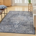 thumbnail image 4 of Nourison Home Machine Washable Series 1 Persian Ivory Navy 7'10" x 9'10" Area Rug (8x10), 4 of 10