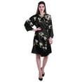 thumbnail image 2 of Moomaya Kimono Imprimé pour Femmes Robe de Mariée en Satin Soie Vêtements de Détente, 2 of 7