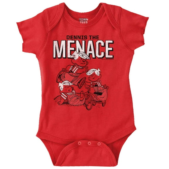 Retro Comic Dennis The Menace Romper Boys or Girls Infant Baby Brisco Brands 18M