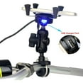 thumbnail image 2 of Motorcycle Cell Phone Holder, Universal 360° Rotatable Aluminum X-Grip Motorcycle Phone Mount with 5V 2.1A USB Charger for All 3.5 Inch GPS Mobile Phones, 2 of 3