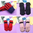 thumbnail image 2 of 1 par de guantes de ciclismo para niños, guantes suaves y gruesos y cálidos, guantes impermeables, 2 of 5