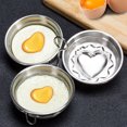 thumbnail image 4 of Inteprter Molde en forma de corazón, cazador furtivo de huevos de acero inoxidable, molde para huevos escalfados domésticos con mango, Herramientas y accesorios para hornear, 4 of 6