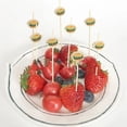 thumbnail image 4 of Palitos de bambú para adornar hamburguesas, palitos desechables para fruta, palitos para comida, 100 unidades, 4 of 4