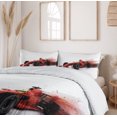 thumbnail image 6 of Ambesonne Race Themed Duvet Cover Sets, Formula Racing Print, 2-Queen, Black Red, 6 of 7