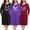 Set2, variant on Long Sleeve Nightgowns for Women Plus Size Soft Loungewear with Pockets 3 Pack, Sizes XL-5XL