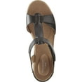 thumbnail image 3 of Rockport Womens Blanca Faux Leather Ankle Strap T-Strap Sandals, 3 of 3