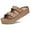 Brown, variant on Litfun Slide Sandals for Women Thick Soles Summer Beach Sandals with Arch Support Platform Sandals with Adjustable Buckle, Black