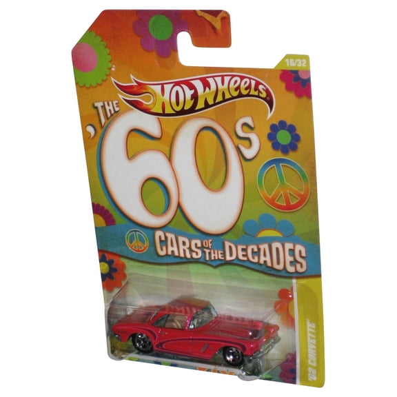 Hot Wheels 60s Cars of The Decades (2010) Pink '69 Ford Mustang Racing Team Car 16/32