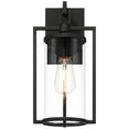 thumbnail image 5 of John Timberland Rennes 15 3/4" High Modern Outdoor Wall Light Fixture Mount Porch House Weatherproof Black Metal Clear Glass Shade, 5 of 9
