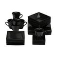 thumbnail image 1 of Nova 30 Pc Square Dinnerware Set - Black, 1 of 3