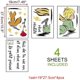 thumbnail image 4 of Figure Wall Decals for Living Room, Bedroom, Children's Room, Decorative Wall Stickers 26*18cm*4 pieces, 4 of 5