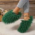 thumbnail image 2 of Women's Curly Furry Slippers, Indoor Thermal Cozy Fuzzy Shoes, Warm Bedroom Floor Plush Slippers With Non-slip Sole, 2 of 8