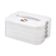 thumbnail image 3 of Organizador de albóndigas Macarena Contenedor de almacenamiento de alimentos con tapa y asa contenedor Organizador para refrigerador de 4 capas para fideos, 3 of 8