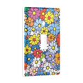 thumbnail image 2 of Yayeee Toggle Light Switch Wall Plate 1-Gang 4.5"x2.7" Home Decorative Outlet Cover, Floral Fiesta, 2 of 7