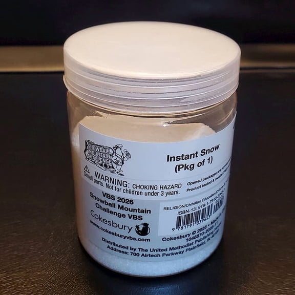 Vbs 2026 Snowball Mountain Challenge Instant Snow (100g): Find Your Strength in God, (Hardcover)