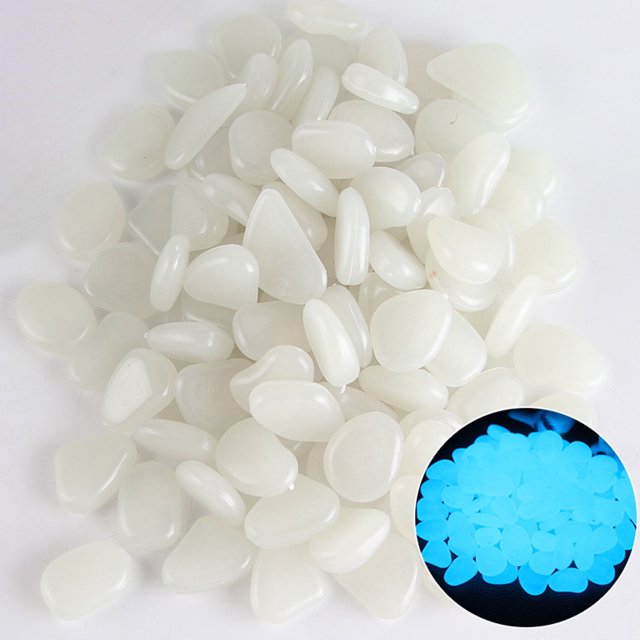 ¡Oferta especial! Piedras brillantes Huayishang, piedras decorativas para jardín, resina no radiactiva, césped brillante, pecera, oferta de liquidación.