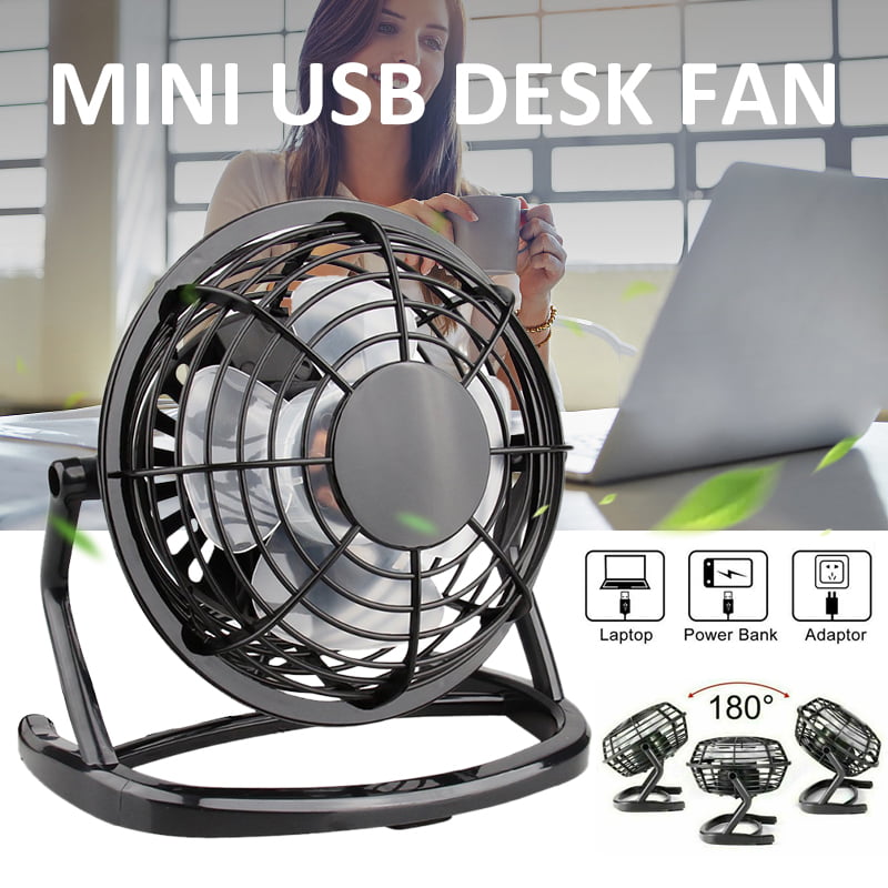 Aluminium Table USB FAN 4''6''8'' PC Laptop Notebook Charge Silent Air Cooling 