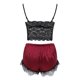 thumbnail image 4 of Pijama Mujeres Moda Sexy Cuello en V Espalda Abierta Encaje Chaleco Ropa Interior Gibobby Rojo M, 4 of 5