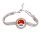 thumbnail image 1 of China ronda nacional chino Pulsera de tobillera de cadena de tenis, joyería de diamantes, 1 of 3