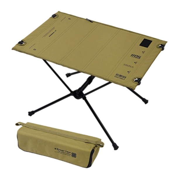 Mesa de camping plegable, mesa de picnic, alta estabilidad, fuerte capacidad de carga, fácil de usar. Amarillo