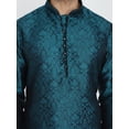 thumbnail image 4 of Men's Designer Jacquard Silk Jacquard Silk Sherwani Pajama Indian Kurta Pajamas Party Dress, 4 of 4