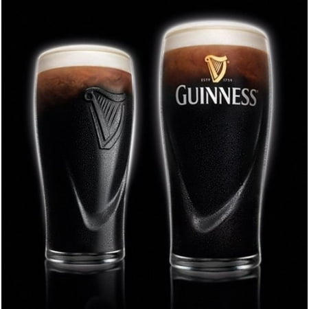 Guinness Beer Glasses - Guinness Irish Pint Beer Glasses 16oz - Set of 4