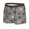 thumbnail image 2 of Naloa Rooster Print Mens Underwear - Boxers for Men, Classic Briefs for Men, 2 of 9