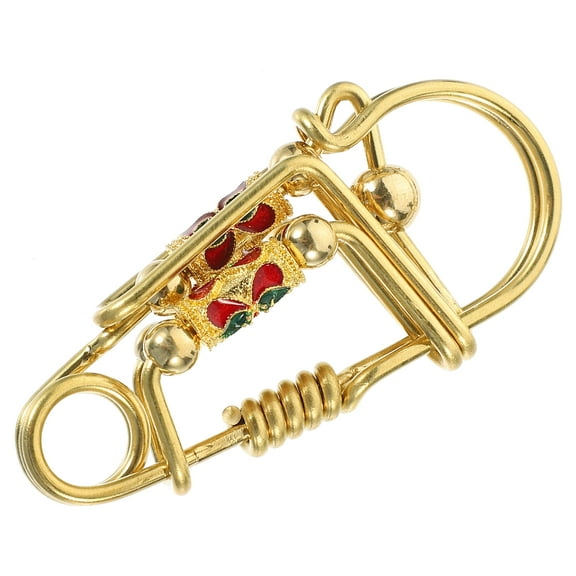 GOOHOCHY Key Chain Brass 1Pack 2.4X1.2X0.7In