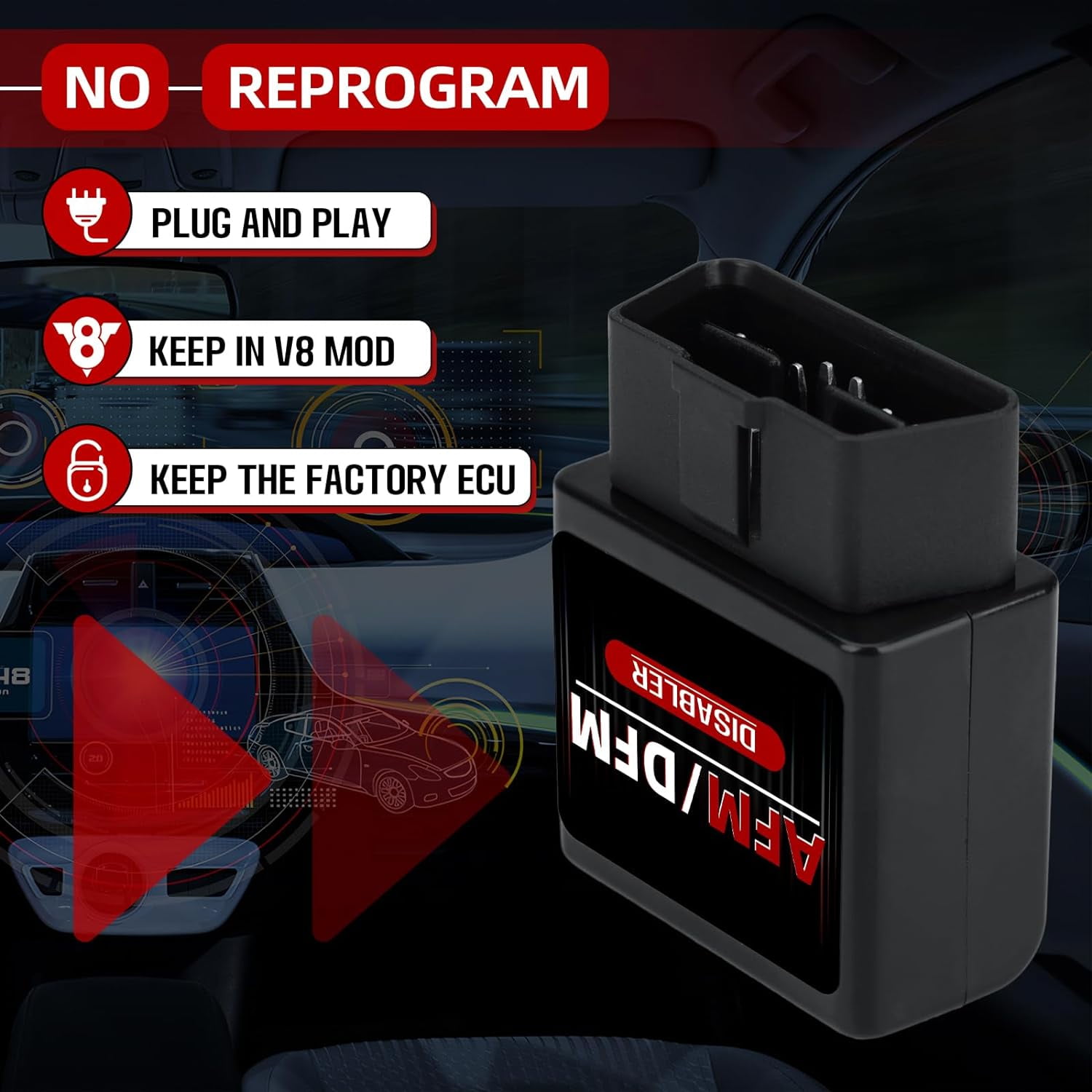 AFM/DFM Disabler Silverado 5.3 Active Fuel Management AFM Disable Device Compatible with V6 & V8 GM Motors - Walmart.com