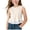Beige, variant on Girls Sleeveless Ruffle Tank Top Bow Knot Cropped T-shirt Crew Neck Casual Cute Summer Top Size 0-10 Years