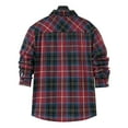 thumbnail image 3 of Mens Casual Button Down Shirts Long Sleeve Lapel Plaid Print Holiday Cardigan Tops Daily-Wear, 3 of 7