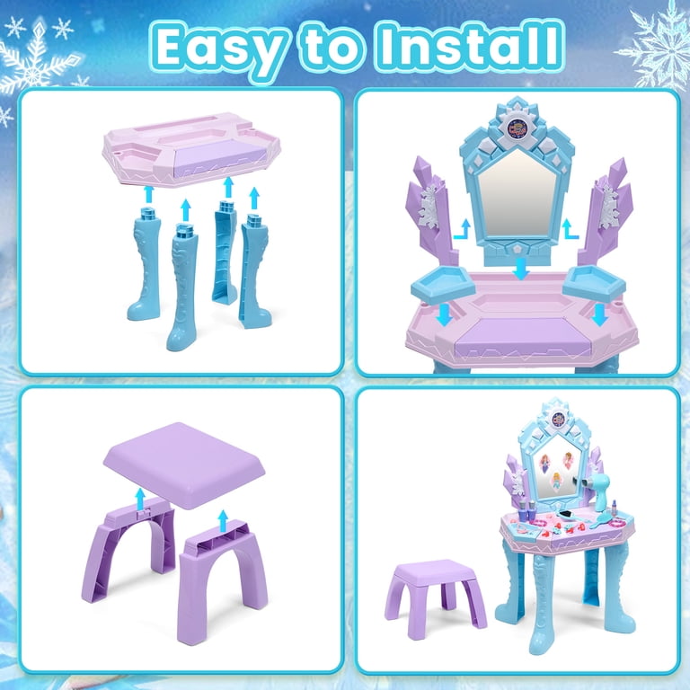 Toddler Vanity Table with Mirror, Lights, and Music photo 6