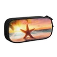 thumbnail image 2 of Vsdgher Starfish Sunset Sea Beach Print Large Capacity Pencil Case Pouch with Zipper, Portable Aesthetic Big Capacity Pencil Cases Pen Office Travel Stationery Bag, 2 of 8