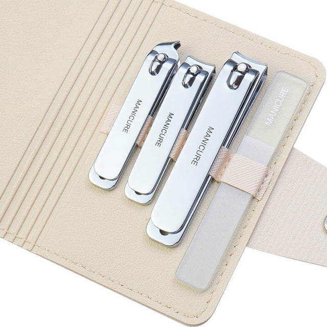 Cortaúñas portátil, venta al por mayor, cortaúñas de acero inoxidable, kit profesional para manicura y pedicura, juego completo de manicura de belleza