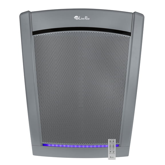 LivePure LP560THP Bali Series True HEPA Air Purifier with Air Quality Sensing System, Graphite