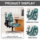 thumbnail image 5 of Fundas para silla de oficina con estampado de pulpo, 2 unidades, giratorias, elásticas y antipolvo., 5 of 7