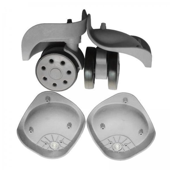 2x Maleta De Equipaje Con Ruedas Giratorias De 360 Grados, Tamaño Grande, Color Gris