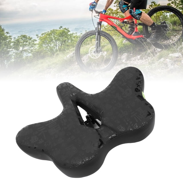 Cycle Cushion Reflective Design Wide Saddle Replacement Pad for Comfortable Riding Experience