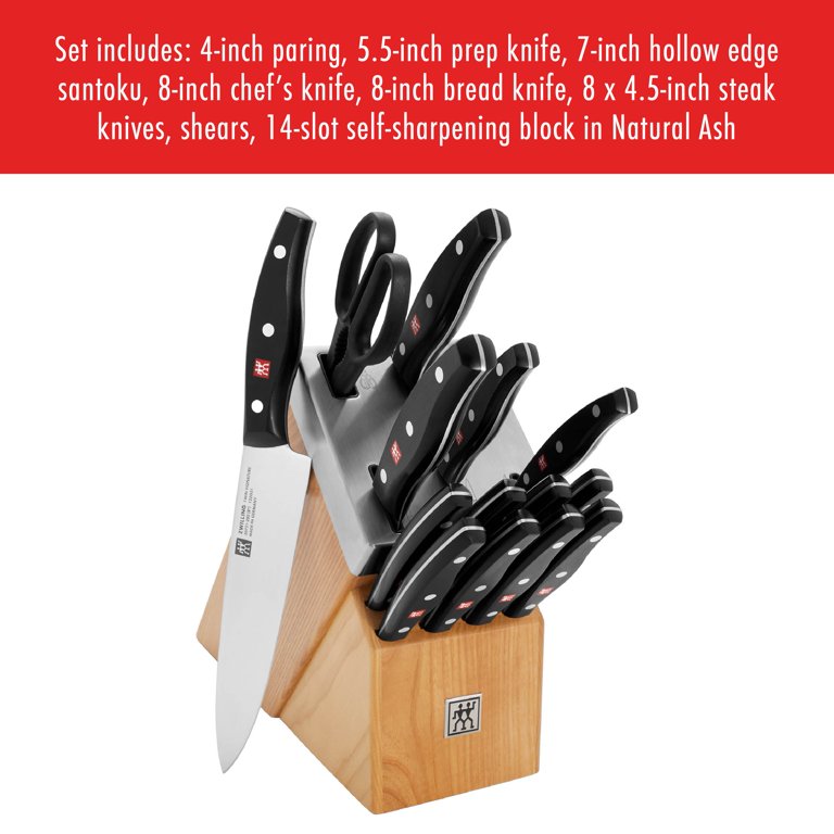 Zwilling Twin Signature 20-piece Self-Sharpening Knife Block Set