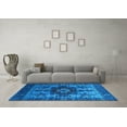 thumbnail image 3 of Ahgly Company Indoor Rectangle Oriental Light Blue Industrial Area Rugs, 2' x 4', 3 of 4