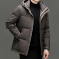 thumbnail image 4 of Chaquetas con capucha de plumón de pato, chaqueta corta de plumón, ropa de diseñador para hombre 2024, abrigo frío para hombre para invierno, chaquetas acolchadas ligeras, 4 of 5