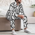 thumbnail image 5 of Mens Pajamas Set, Vintage Bike wheel Pattern Button Down Long Sleeve Loungewear Sleepwear Pjs sets for Men, 5 of 5