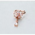 thumbnail image 4 of QQTDFG Cute Flower Ear Cuff 925 Sterling Silver CZ Dangle Drop Earrings A1866-Rose gold-A right ear - 1 single cuff, 4 of 7