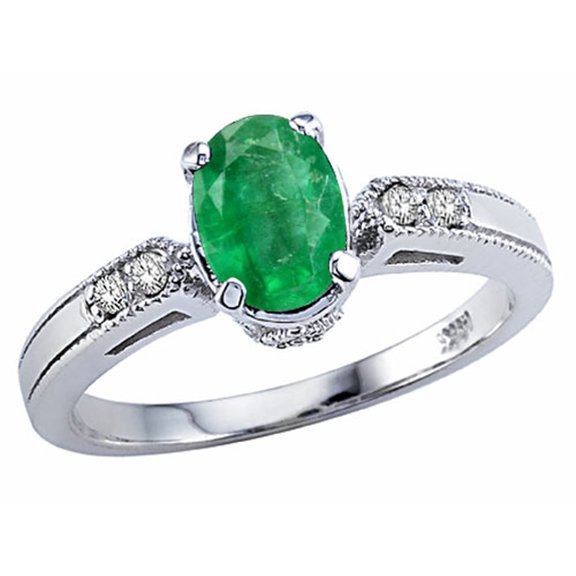Tommaso Design� Genuine Emerald Ring
