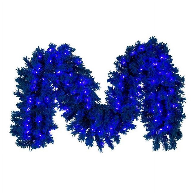 Vickerman K223315LED Guirlande Lumineuse Floquée Durali 100 Pi x 14 Po, Turquoise